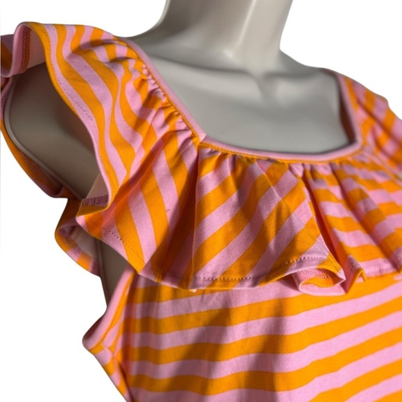 Cato NWT boat neck ruffle stripped shirt/top size L - Picture 3 of 9